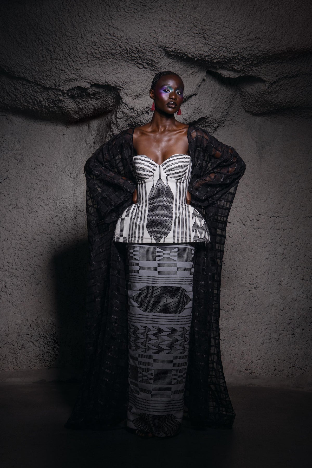 Chedo Akwete 3 Piece Corset Set
