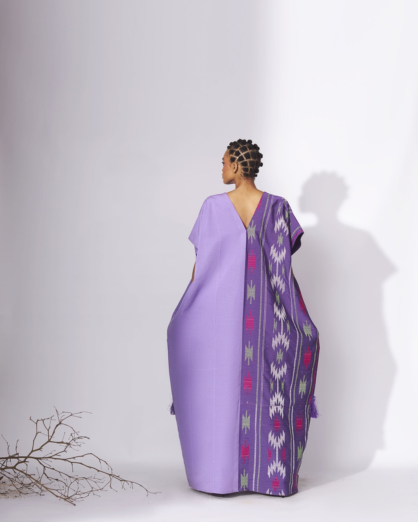 Ivie Navy/Purple Kaftan