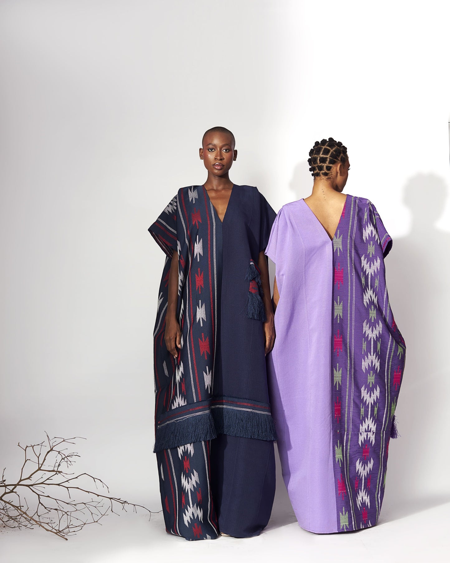 Ivie Navy/Purple Kaftan