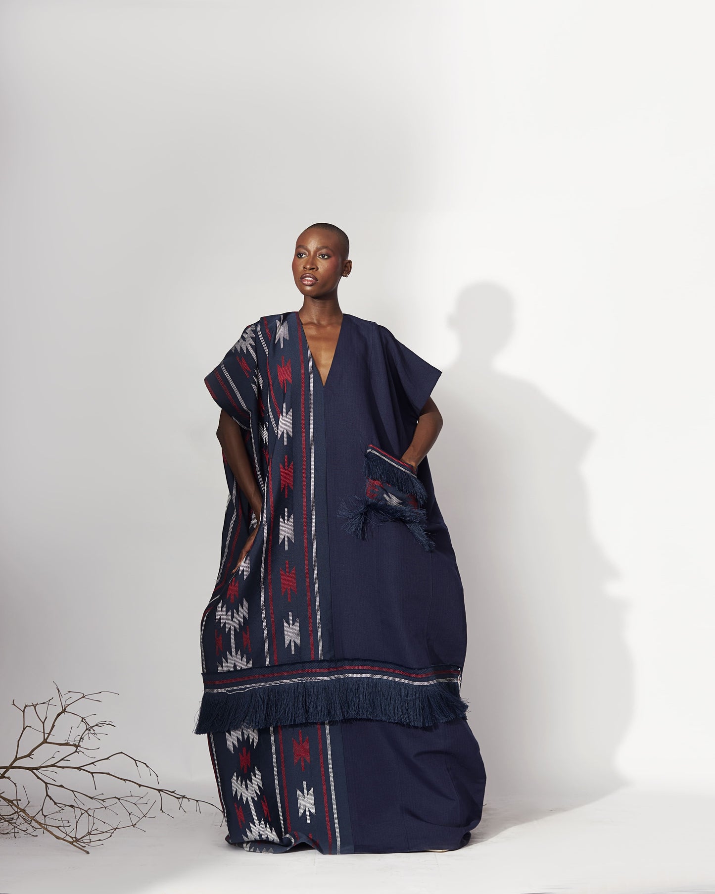 Ivie Navy/Purple Kaftan