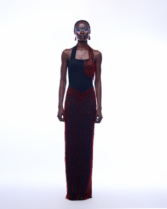 Bianca Dress - Red Hertunba