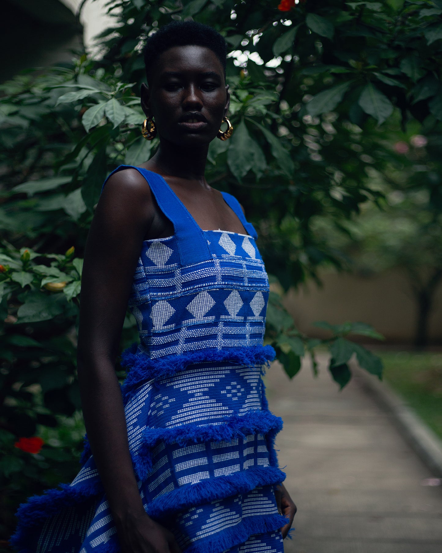 ACHEBE DRESS (blue) - Hertunba