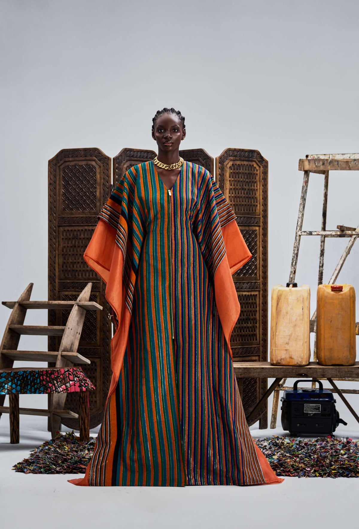 Acha Tangerine Kaftan - Hertunba