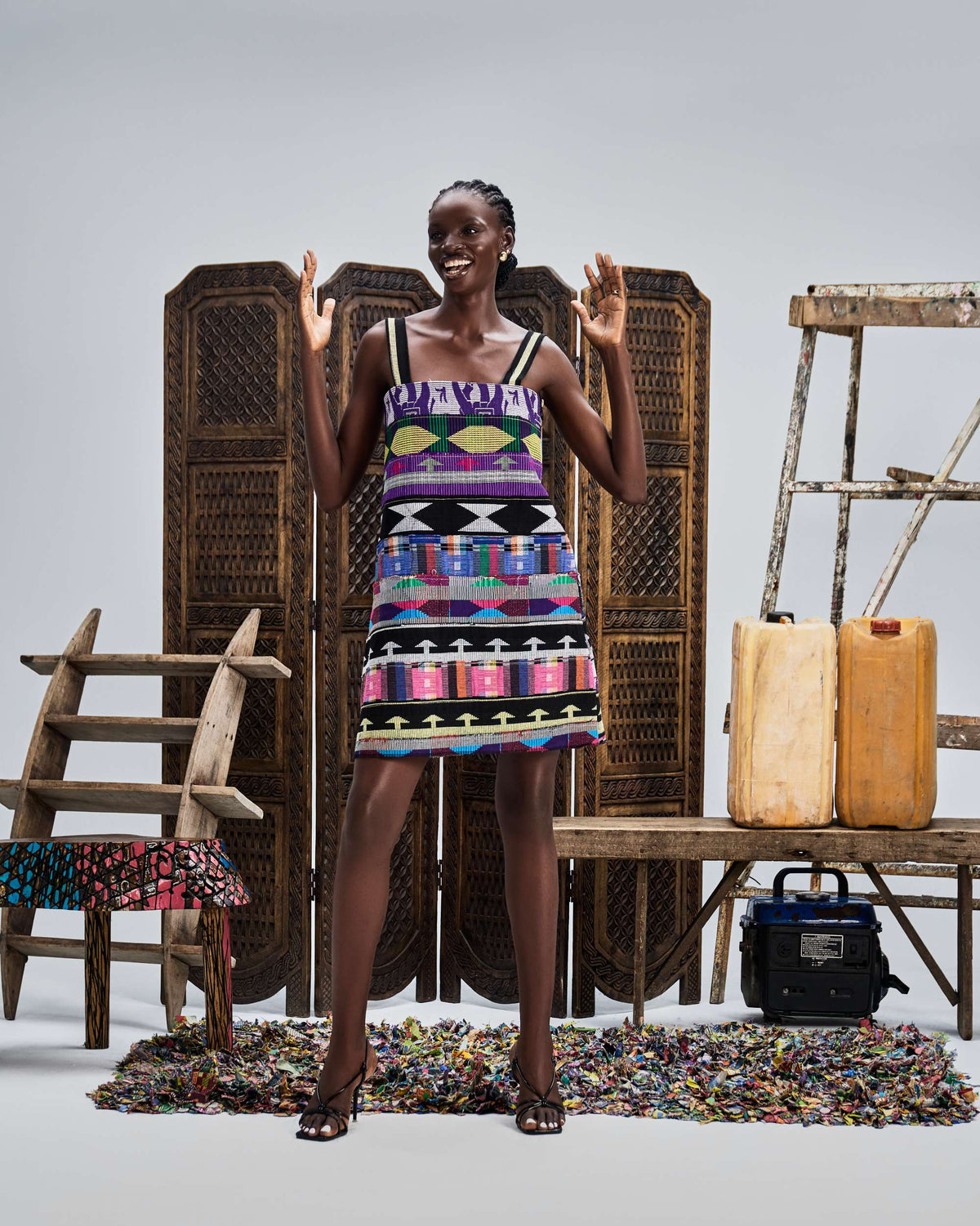 Chi Layered Mini Dress - Hertunba