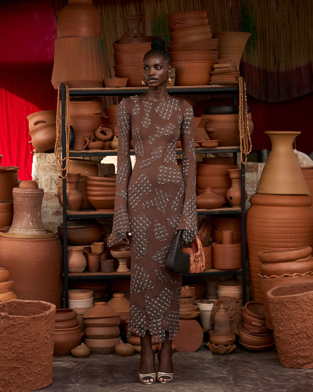 Koko Chocolate Patch Dress Hertunba