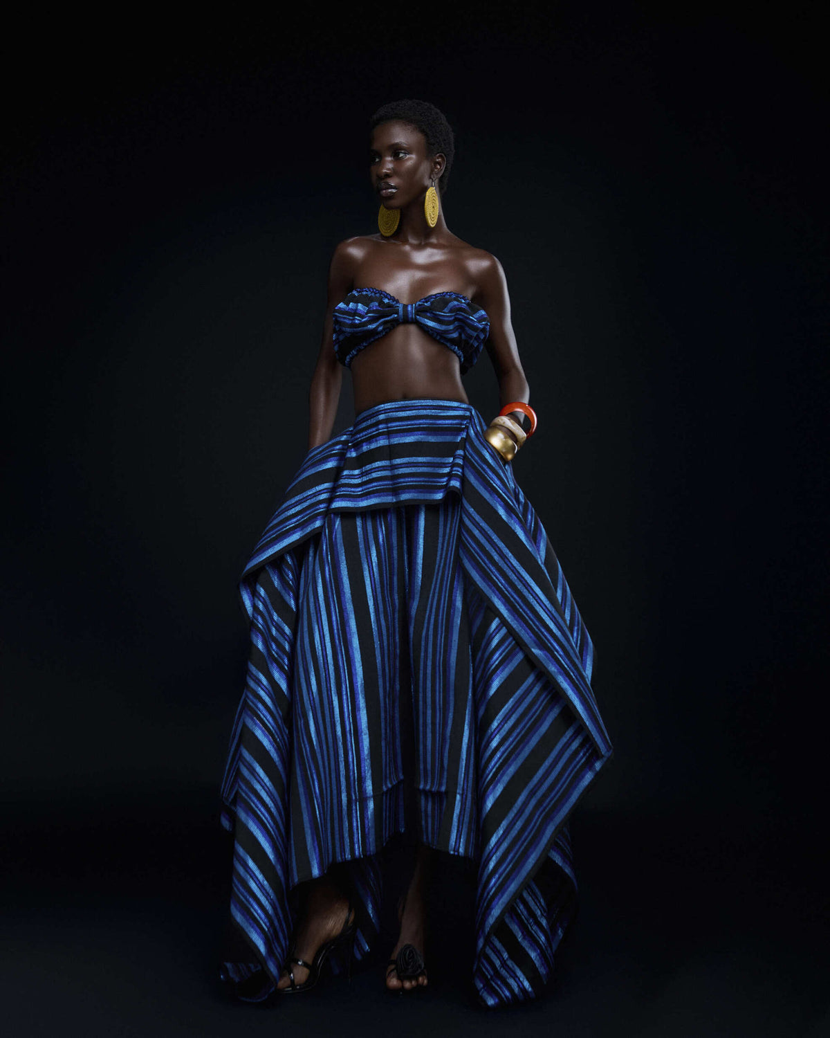 Ure Skirt  in Cobalt Hertunba