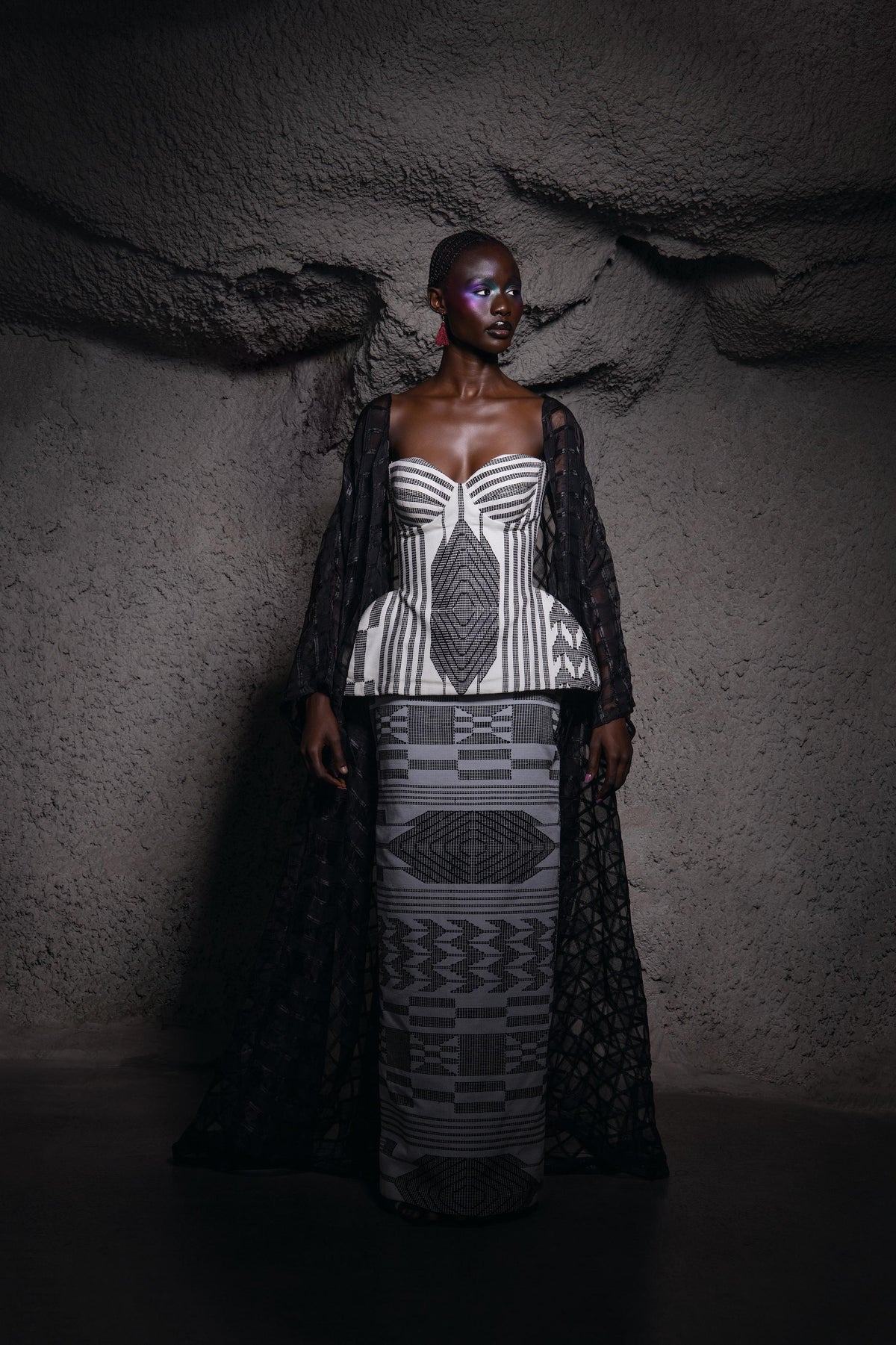 Chedo Akwete 3 Piece Corset Set